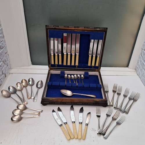 41pc vintage antique sheffield - 41pc,
