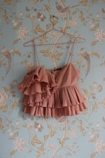 Pink Ruffle Zara Top Size S