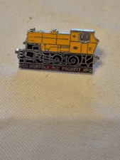Vintage Train Enamble Pin Badge 'Nth Norfolk Peckett No 5' Broken Pin
