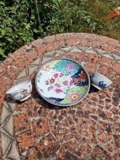 Job Lot 3 Chinese Antique Bowls Damaged tobacco leaf Qianlong Yongzheng qing