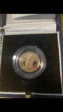 500th Anniversary 1989 22ct Gold Proof Half Sovereign Coin With Box And COA