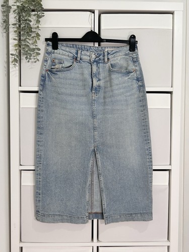 Ladies denim midi maxi - denim,
