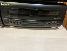 Technics RS-CH404 Stereo Cassette Deck Twin Tape Player – Powers On, Belt Issue