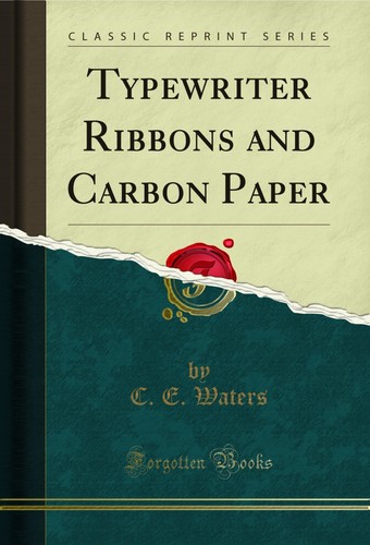 Typewriter ribbons and - typewriter,