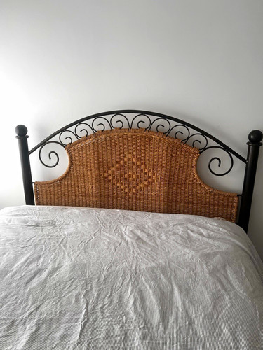 Black metal wicker - black, &