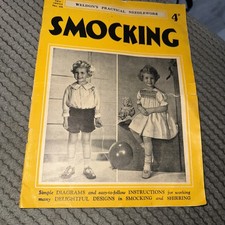 Vintage Booklet ; Smocking by Weldons 