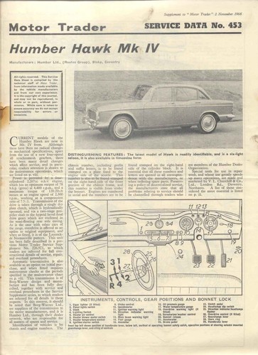Humber hawk motor trader - hawk, iv