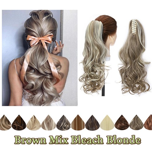 Natural thick ponytail claw - thick,