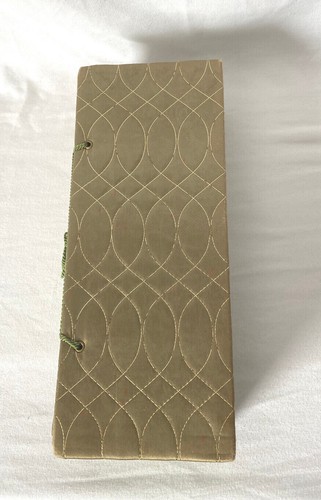 Vintage green gold - gold, sewn