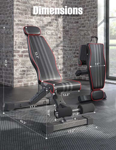 Foldable dumbbell bench - foldable,
