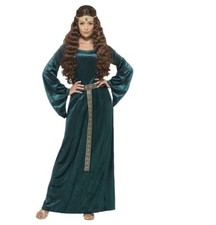 Smiffys Maid Marion Robin Hood Maiden Fancy Dress Costume Size Large 16-18
