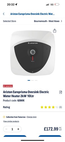 Ariston europrisma oversink - ariston,