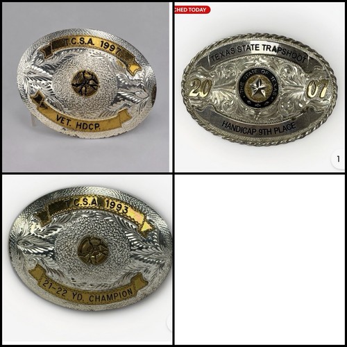 Lot trophy belt buckles - 3,