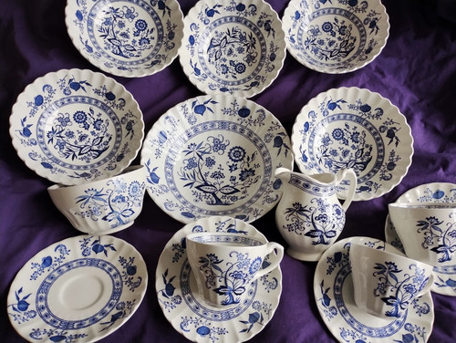 Meakin blue nordic bowls - g,