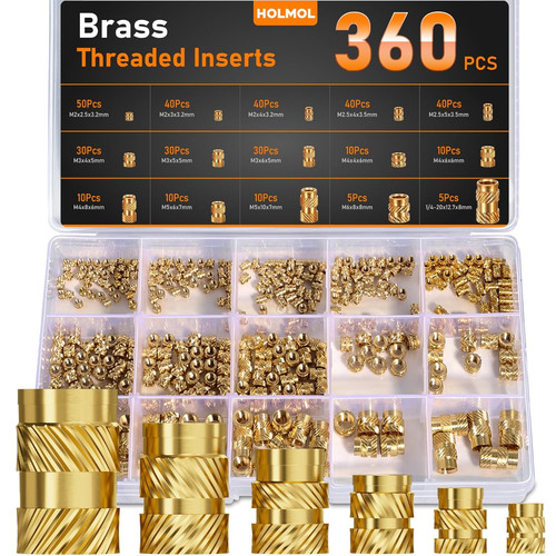Threaded inserts for plastic - threaded,
