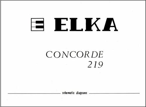 Elka concorde 219 - 219, service
