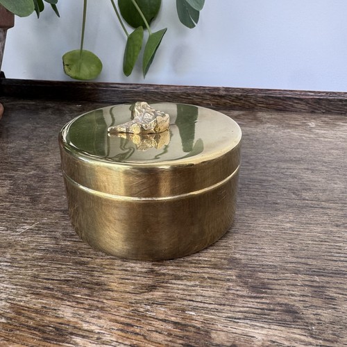 Vintage brass angel trinket - angel,