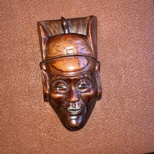 Vintage Carved Wooden Face