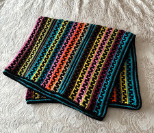 Crochet Throw Blanket Mosaic