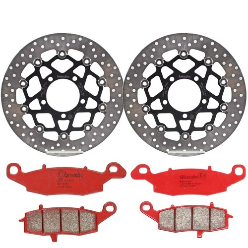 Front brake discs red - front, brembo
