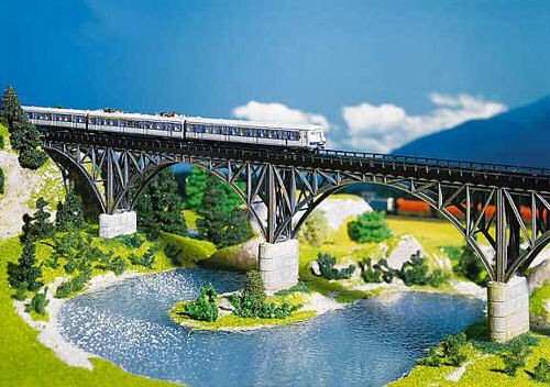 Faller steel arch bridge - steel,