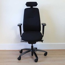 RH Logic 220 XL Office Chair, Black Fabric w/ Neckrest - Showroom Model