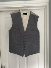 Men’s Nicole Farhi grey Linen Medium Waistcoat