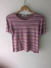 Missoni Sport Striped Cotton Lightwieght Size 40 Vintage 80s  Made In Italy 