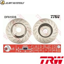 2x Brake Disc DF6153S for
