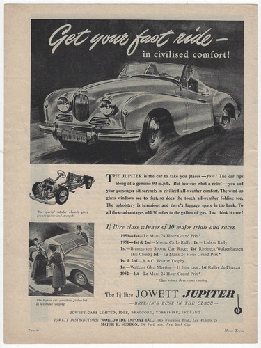 1953 jowett jupiter original - jowett,