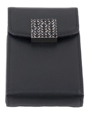 Leather Business Card Holder with Swarovski Crystal Decoration Boxed