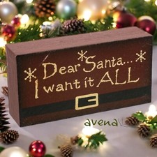 Festive Christmas Word Block