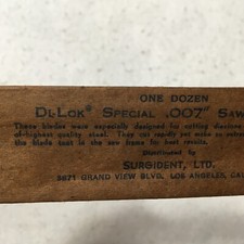 DI LOK  SPECIAL  Saw Blades   Bag of 12    .007   Die stone surgident new old S