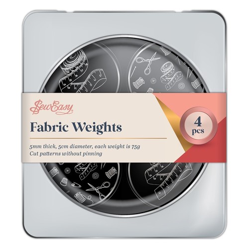 Fabric weights tin - weights:, tin: