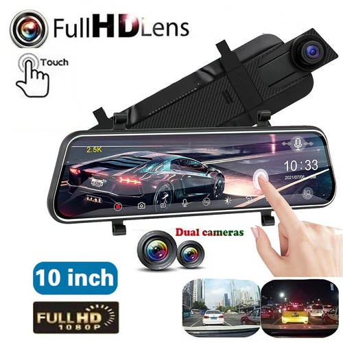 Car dash camera front and - 10'',