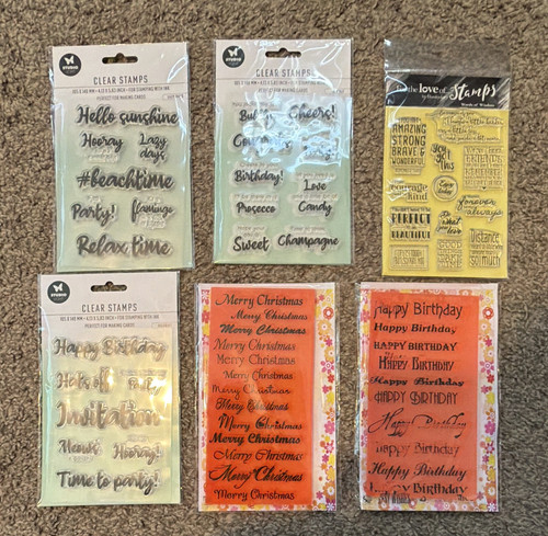 Sentiment stamp sets job - stamp, lot