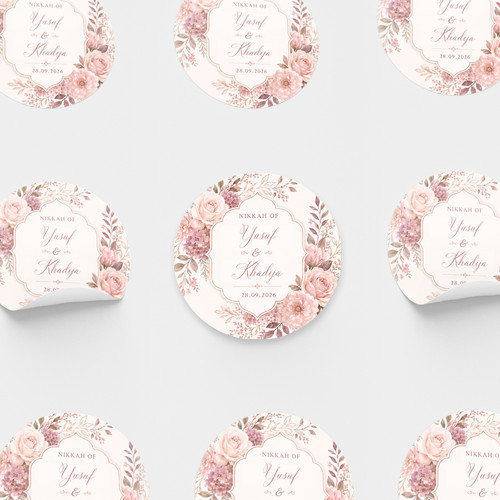 Personalised nikah stickers - nikah,