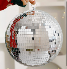 Disco Christmas Silver Mirror