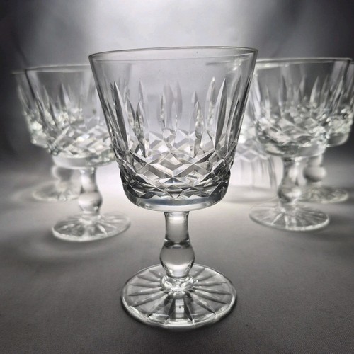 Vintage cut crystal claret - 6x,
