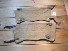 Vintage British Army 37 Pattern Canvas Gaiters Anklets Size 3 Navy Military 7