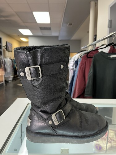 Ugg kensington black leather - kensington,