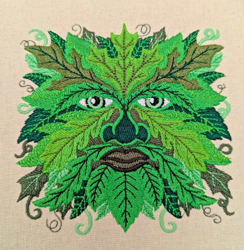 Embroidered quilt block panel - quilt,