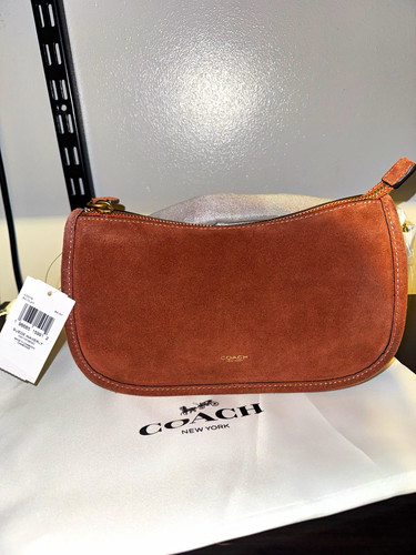 Coach waverly suede shoulder - waverly,
