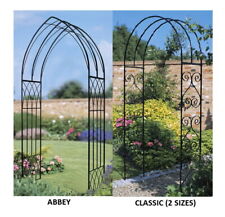 Rose Arch Arbour - garden path decoration metal gothic & classic scroll arches