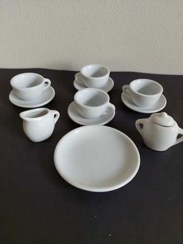 Vintage white china toy - toy, tea