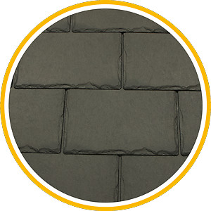 Synthetic slate tile - slate,