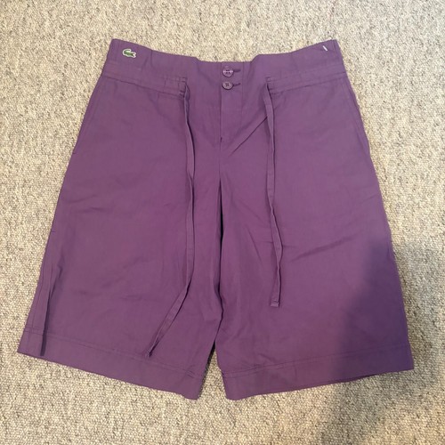 Lacoste purple cotton bermuda - lacoste,
