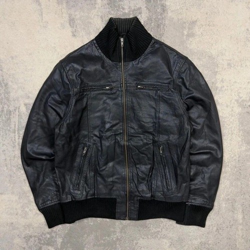 Men leather bomber jacket - men’s,