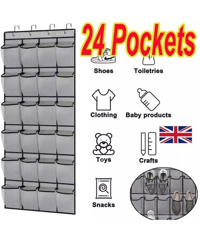 Pocket hanging shoes - 24-pocket,