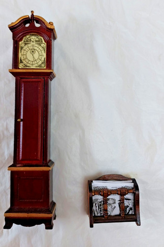 Dolls house grandfather clock - grandfather,